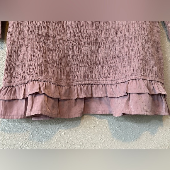 LE LIS Collection Women’s Smocked Mini Dress Long Sleeve Size M NWT Cocktail - Picture 9 of 16